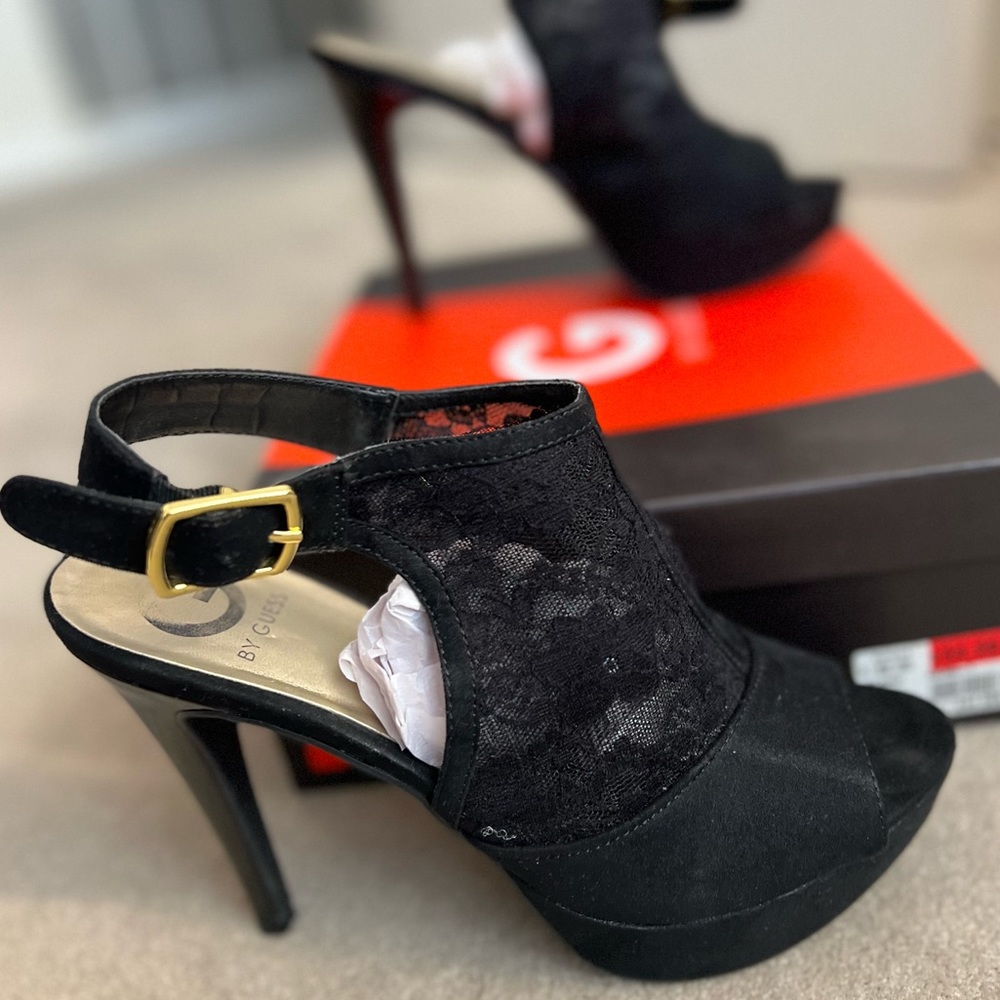 Black Platform Heels - Picture 3 of 4